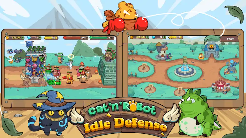 Скачать CatTower Idle TD: Battle Arena [Взлом Много монет и МОД Меню] версия 1.7.4 на Андроид