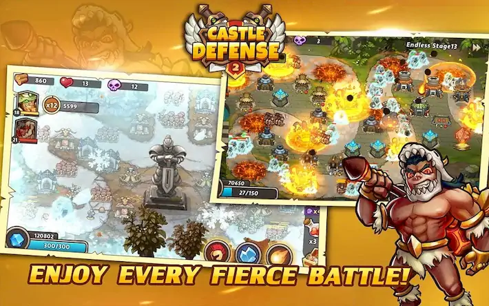 Скачать Castle Defense 2 [Взлом Бесконечные монеты и МОД Меню] версия 0.9.6 на Андроид