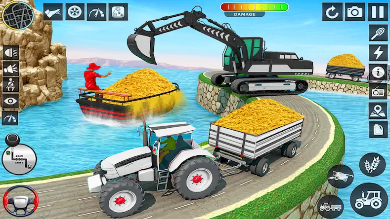 Скачать Big Tractor Farming Simulator [Взлом Бесконечные монеты и МОД Меню] версия 2.1.4 на Андроид