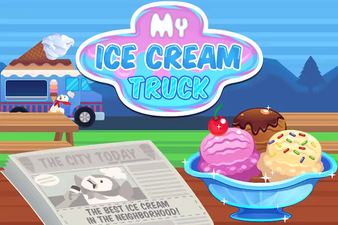 Скачать My Ice Cream Truck Игра с едой [Взлом Много денег и МОД Меню] версия 1.5.2 на Андроид