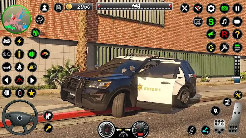 Скачать полиция машина симулятор игра [Взлом Много монет и МОД Меню] версия 2.2.1 на Андроид