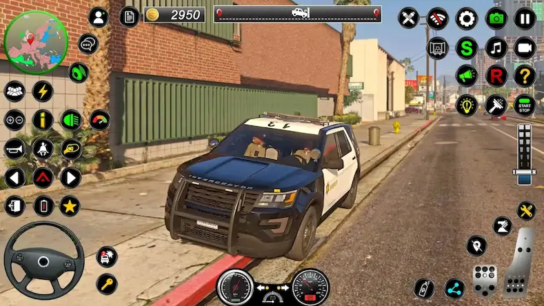 Скачать полиция машина симулятор игра [Взлом Много монет и МОД Меню] версия 2.2.1 на Андроид