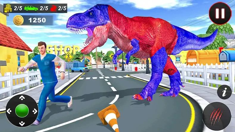 Скачать Extreme City Dinosaur Smasher [Взлом Много монет и МОД Меню] версия 1.2.4 на Андроид