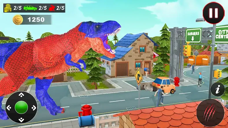 Скачать Extreme City Dinosaur Smasher [Взлом Много монет и МОД Меню] версия 1.2.4 на Андроид