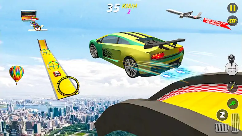 Скачать Car stunt driving game 3d race [Взлом Много монет и МОД Меню] версия 2.3.1 на Андроид