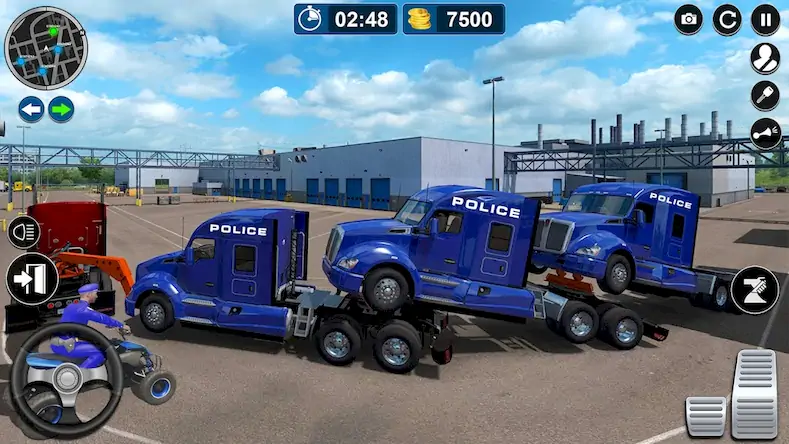 Скачать Police Truck Plane Transporter [Взлом Много монет и МОД Меню] версия 2.8.6 на Андроид
