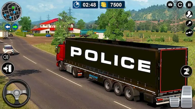Скачать Police Truck Plane Transporter [Взлом Много монет и МОД Меню] версия 2.8.6 на Андроид