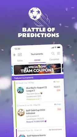 Скачать Battle of Predictions - Sports [Взлом Много монет и МОД Меню] версия 1.5.9 на Андроид