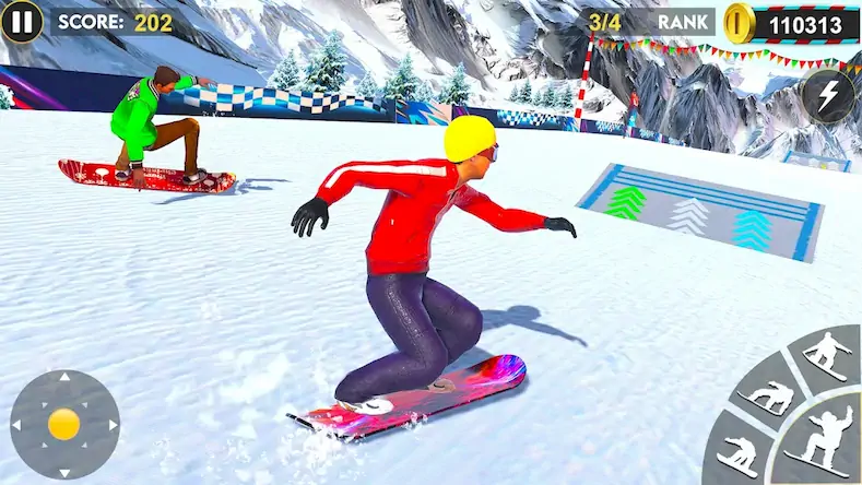 Скачать сноуборд горный трюк 3d [Взлом Бесконечные монеты и МОД Меню] версия 1.6.6 на Андроид