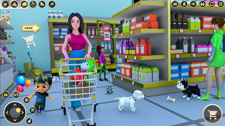 Скачать Pregnant Mom Family Game 3D [Взлом Много денег и МОД Меню] версия 1.6.8 на Андроид