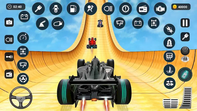 Скачать Formula Car Stunt - Car Games [Взлом Много денег и МОД Меню] версия 1.1.4 на Андроид