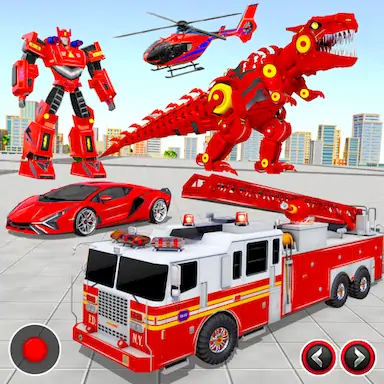 Скачать пожарная машина робот игра [Взлом Бесконечные монеты и МОД Меню] версия 0.6.4 на Андроид