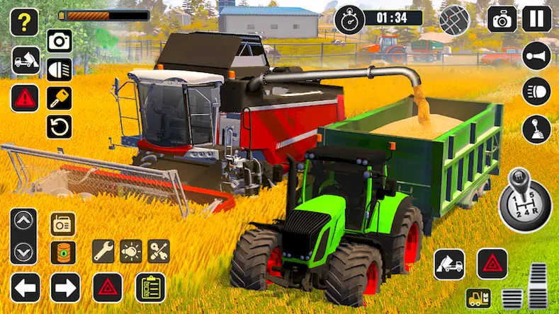 Скачать трактор комбайн фермер [Взлом на деньги и МОД Меню] версия 1.4.2 на Андроид