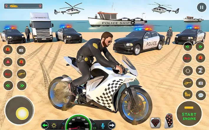 Скачать Police Simulator Police Games [Взлом Бесконечные деньги и МОД Меню] версия 0.7.7 на Андроид