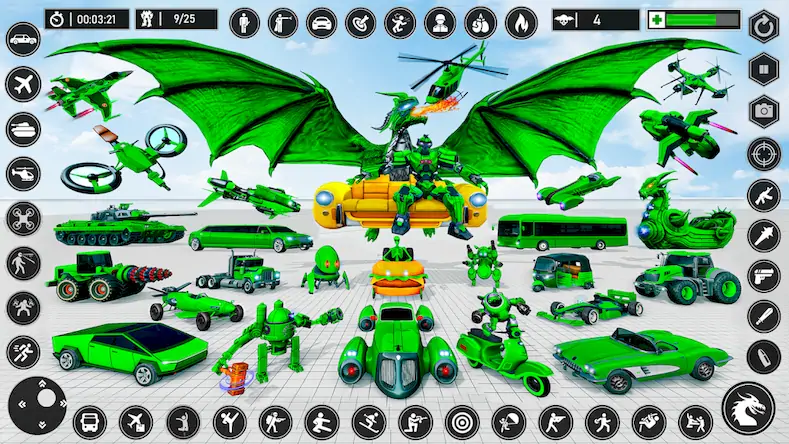 Скачать Игра-робот-дракон: игры-роботы [Взлом Бесконечные монеты и МОД Меню] версия 0.5.5 на Андроид