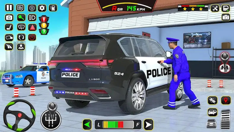 Скачать Police Car Driving School Game [Взлом Много монет и МОД Меню] версия 1.8.5 на Андроид