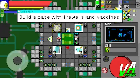 Скачать Vaccine A - defense game [Взлом на деньги и МОД Меню] версия 0.4.4 на Андроид