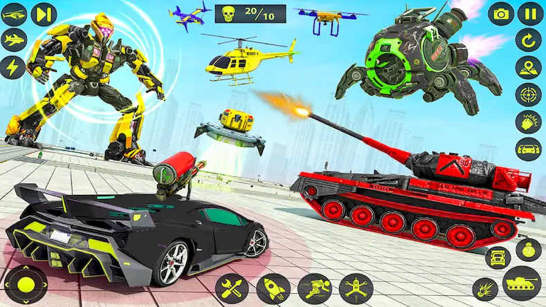 Скачать Army Tank Robot Car Games: [Взлом на деньги и МОД Меню] версия 1.3.7 на Андроид