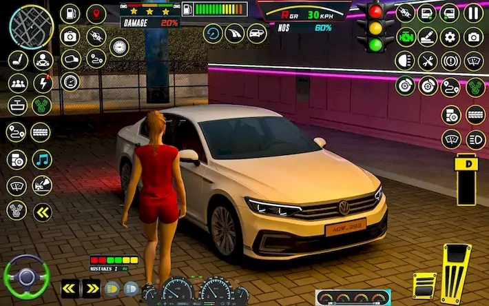 Скачать City Car Game: Driving School [Взлом на монеты и МОД Меню] версия 0.8.4 на Андроид