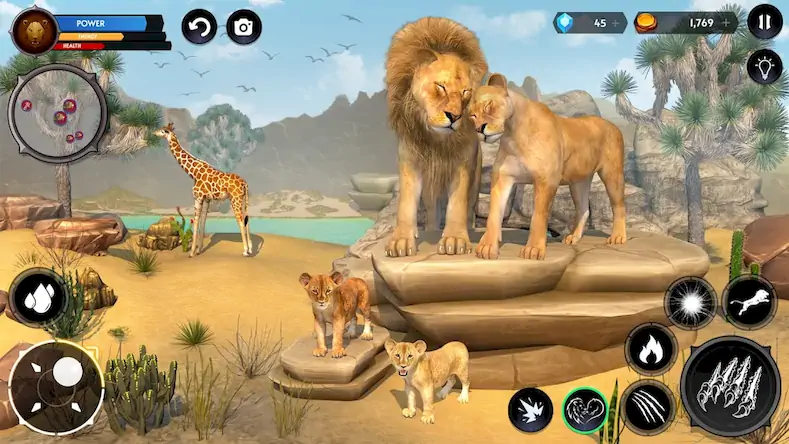 Скачать Симулятор Льва Игры Льва [Взлом Бесконечные монеты и МОД Меню] версия 1.1.2 на Андроид