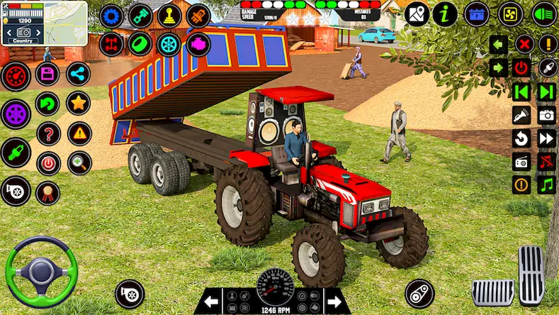 Скачать Farming Tractor Game Simulator [Взлом на деньги и МОД Меню] версия 0.2.1 на Андроид