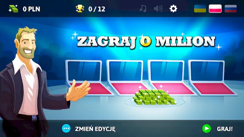 Скачать Zagraj o milion! [Взлом на монеты и МОД Меню] версия 2.7.3 на Андроид