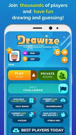 Скачать Drawize [Взлом Много монет и МОД Меню] версия 0.9.3 на Андроид