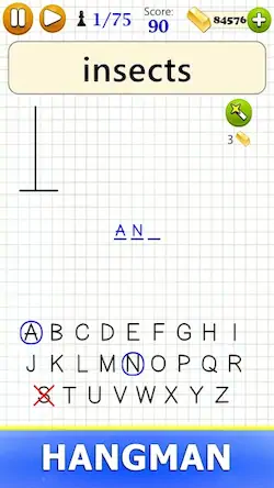 Скачать Hangman - Word Game [Взлом на монеты и МОД Меню] версия 2.1.3 на Андроид