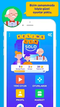 Скачать Kelimelik Solo [Взлом Много денег и МОД Меню] версия 1.4.4 на Андроид