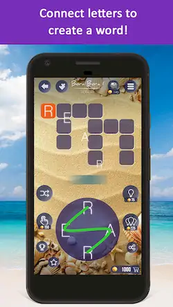 Скачать Word Beach: Игры Поиск слов [Взлом Много монет и МОД Меню] версия 0.2.5 на Андроид