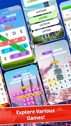 Скачать Word Town: Find Words & Crush! [Взлом Много денег и МОД Меню] версия 1.6.3 на Андроид