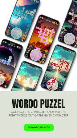 Скачать Wordo Puzzle - Connect Words [Взлом Бесконечные деньги и МОД Меню] версия 0.4.7 на Андроид