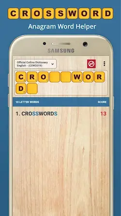 Скачать Scrabble & WWF Word Checker [Взлом на монеты и МОД Меню] версия 1.2.3 на Андроид