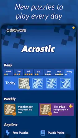 Скачать Astraware Acrostic [Взлом Много монет и МОД Меню] версия 1.3.3 на Андроид